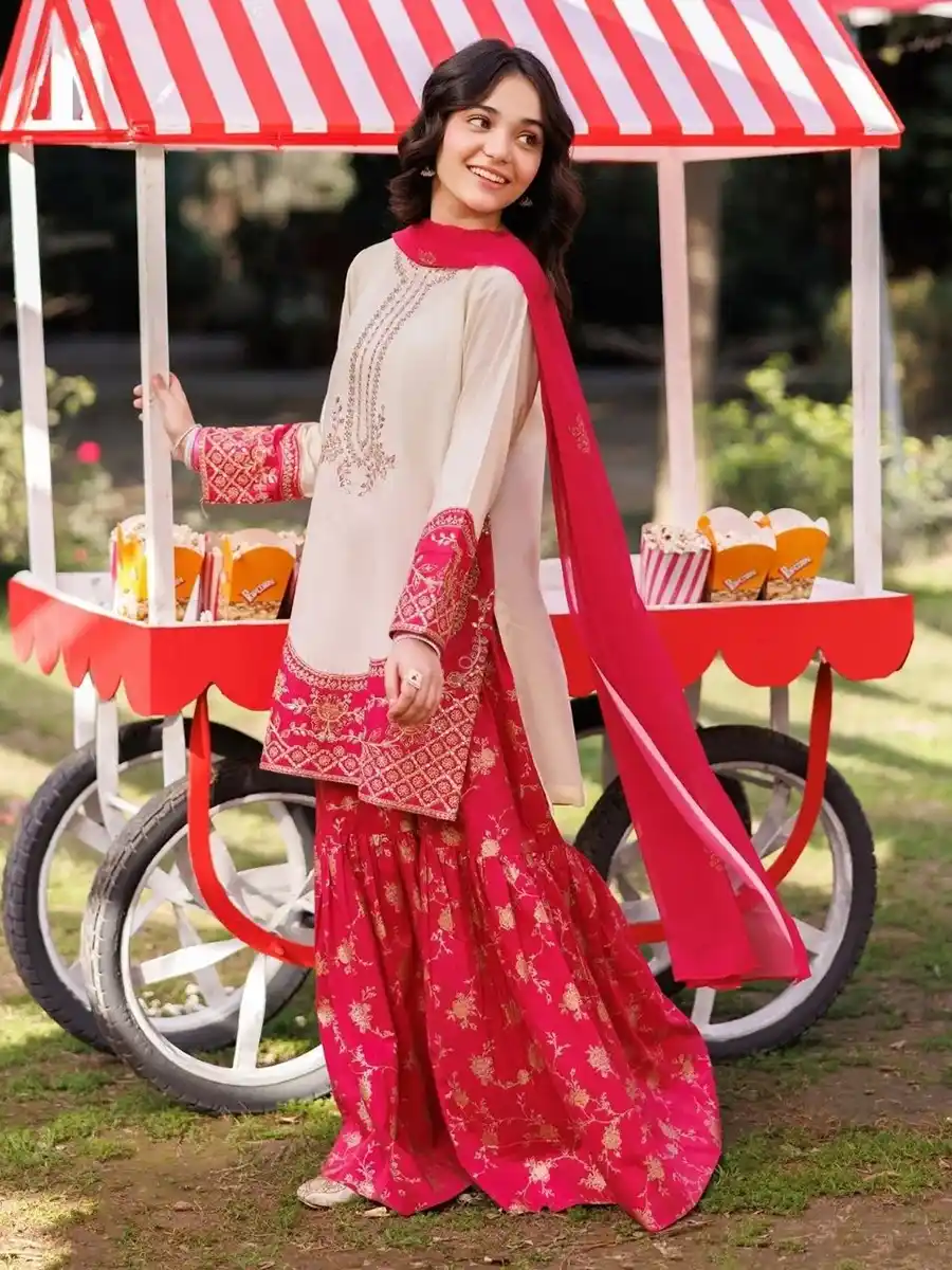 14DDDD GARNET KIDS FESTIVE '26 MEETHI EID TICKLE PINK - Image 1