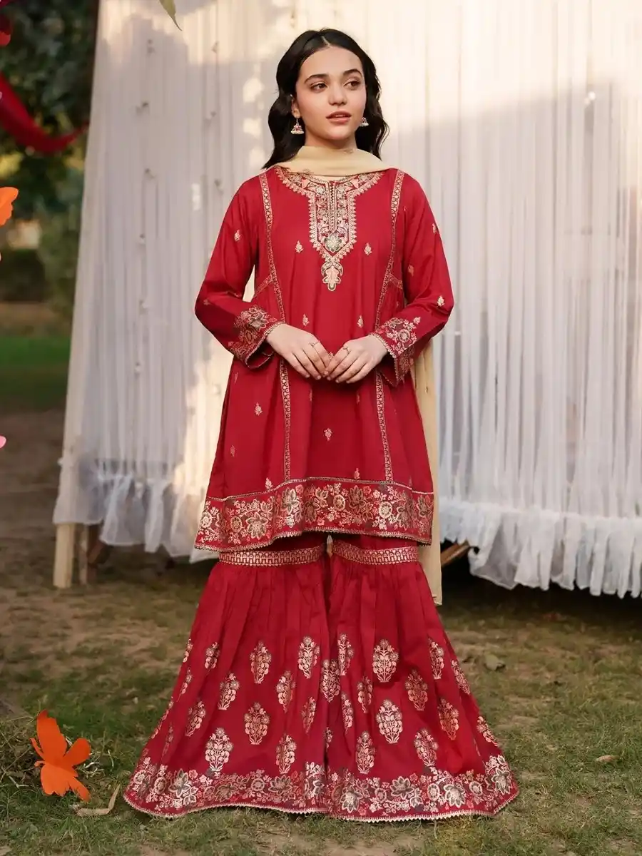 16D GARNET KIDS FESTIVE '26 MEETHI EID LUSH BLUSH - Image 1