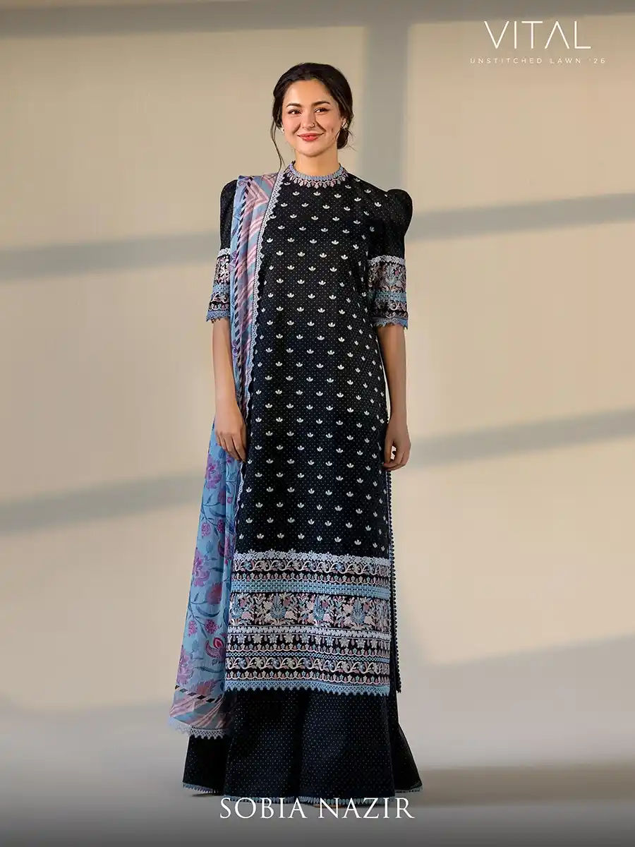 65 VITAL BY SOBIA NAZIR '26 COLLECTION UNSTITCHED LAWN V-6B - Image 1