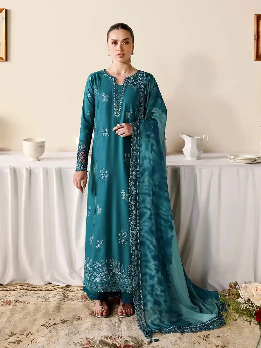 78DDDDDD AZURE Luxury Lawn Unstitched Embroidered 3 Piece Suit AZ’26 Drees Name - Sea Breeze Lawn-78 - Eid Drop-2 - Image 1