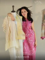 VITAL BY SOBIA NAZIR '26 COLLECTION UNSTITCHED LAWN  V-8A - Image 4