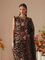 JoJo by Bin Ilyas Unstitched Embroidered Lawn 3 Piece Suit Summer Collection’26 - D-82B - Image 3