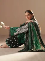 JoJo by Bin Ilyas Unstitched Embroidered Lawn 3 Piece Suit Summer Collection’26 - D-85A - Image 3