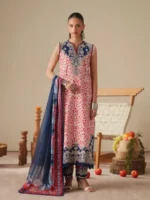 JoJo by Bin Ilyas Unstitched Embroidered Lawn 3 Piece Suit Summer Collection’26 - D-85B