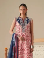 JoJo by Bin Ilyas Unstitched Embroidered Lawn 3 Piece Suit Summer Collection’26 - D-85B - Image 2