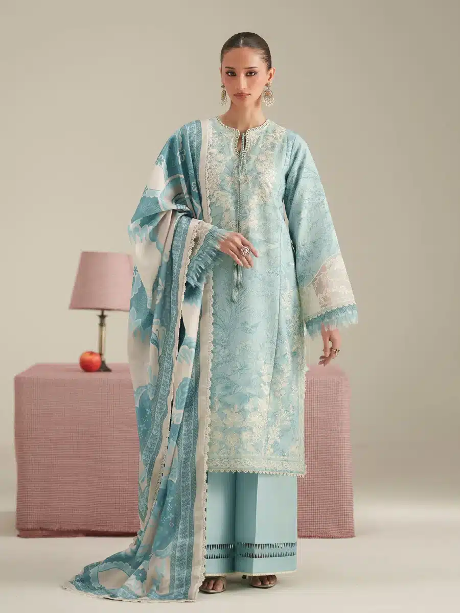 86A JoJo by Bin Ilyas Unstitched Embroidered Lawn 3 Piece Suit Summer Collection’26 - D-86A - Image 1