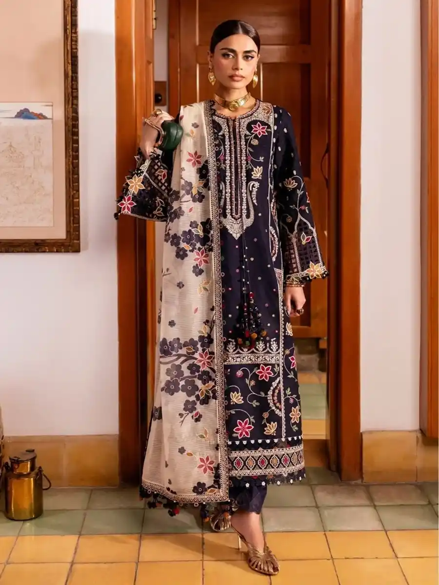 D7 Shahkaar by Jazmín LUXURY EID LAWN SS'26 ARTICLE NO: SI 26-D07 - Image 1