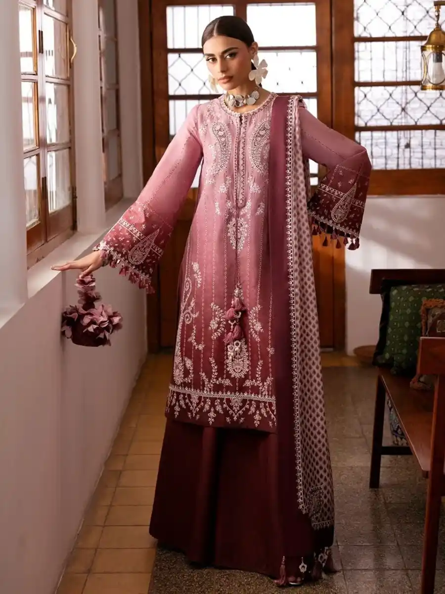 D8 Shahkaar by Jazmín LUXURY EID LAWN SS'26 ARTICLE NO: SI 26-D08 - Image 1