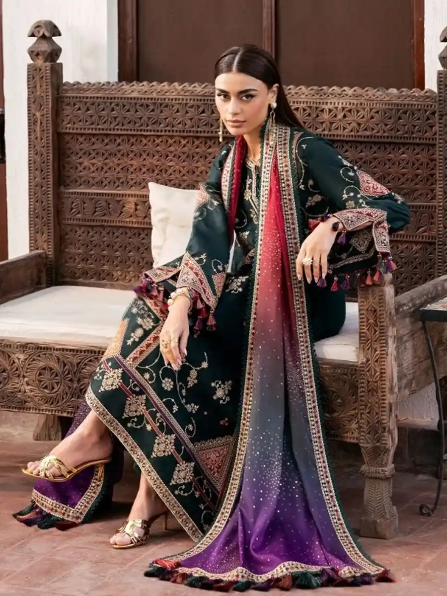 DDDD3 Shahkaar by Jazmín LUXURY EID LAWN SS'26 ARTICLE NO: SI 26-D03 - Image 1