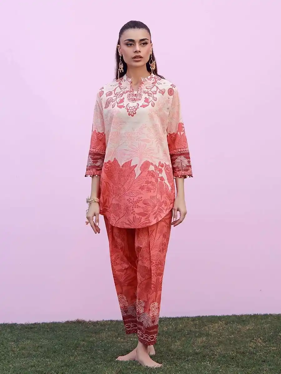 SS-26-24-A MIRHA BY SAHAR CORAL SILHOUETTE SS1-26-24 - Image 1