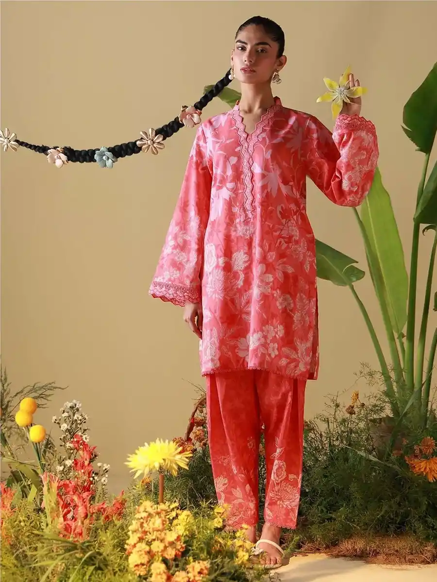 SS-26-28-A MIRHA BY SAHAR CORAL PEONY SS1-26-28 - Image 1